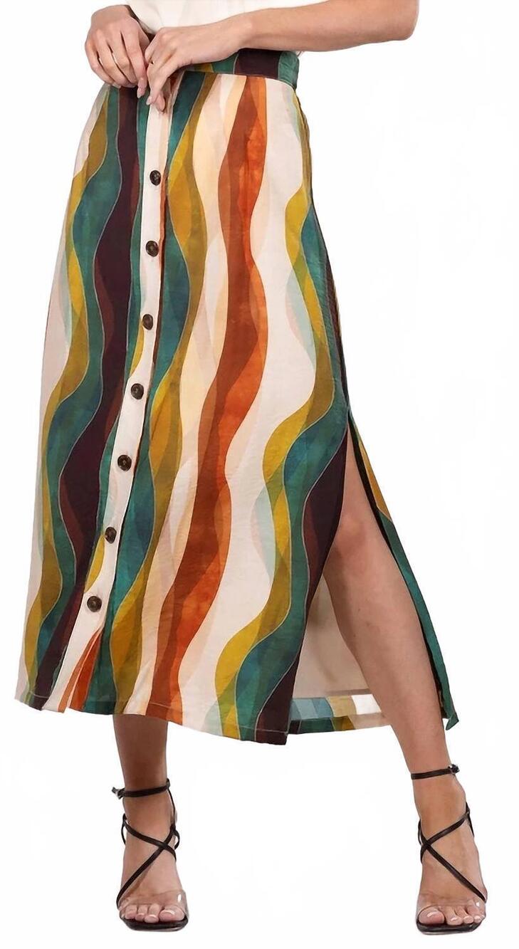 NEW WILLA STORY fall color midi skirt in beige